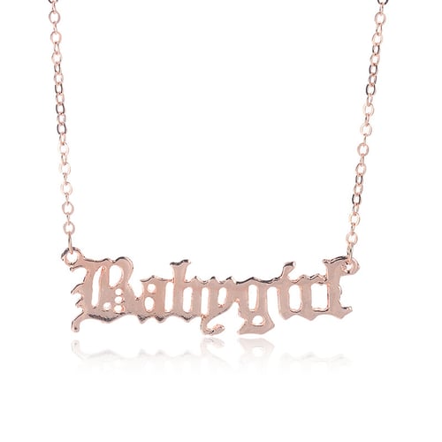 Fashion Letter Necklaces, Chain Letter, Letter Necklace Pendant