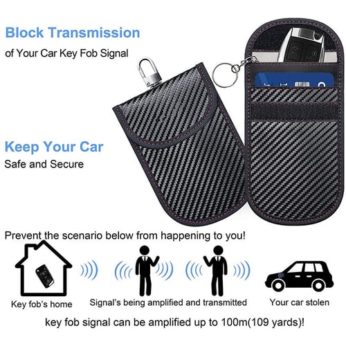 2 PCS Car Key Signal Blocker Case Keyless Entry Fob Signal Blocking Pouch Bag  Cell Phone Privacy Protection Security - China Car Key Signal Blocker and  Signal Blocker price