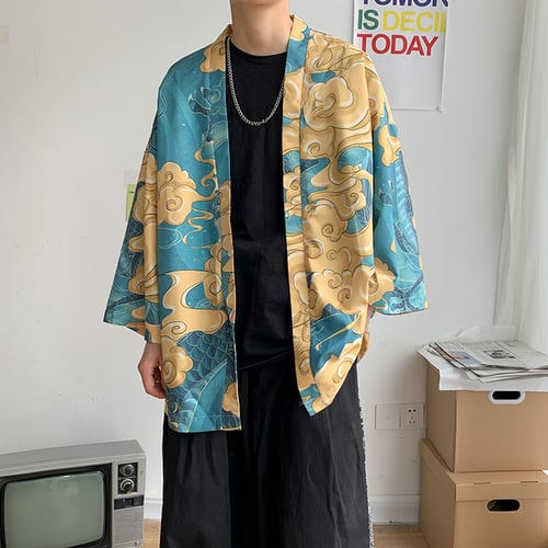Japanese shirt men kimono Chinese kimono geisha new arrival
