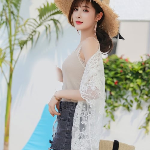 Open lace cardigan discount