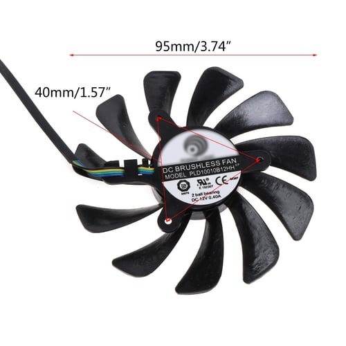 XY-D10015SH 12V 0.40A 4Pin 95mm For MSI GeForce RTX 2060 AERO ITX