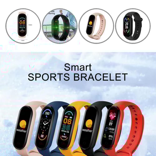 M6 Delicate 0.96 inch Heart Rate Sleep Fitness Tracking Sport