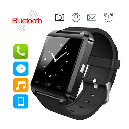 Black U8 Bluetooth Smart Watch Phone Mate For Android IOS Iphone