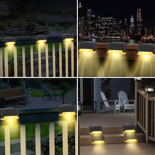 TeneT Upgrade Outdoor LED Solar Lamp Path Stair Outdoor Waterproof