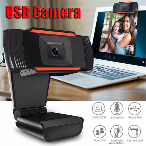 HD Webcam 480P Streaming Web Camera with Microphones Webcam for Gaming  Conferencing Desktop