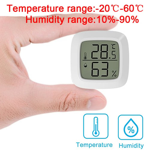 MEASUREMAN Digital Indoor Thermometer and Hygrometer with Humidity