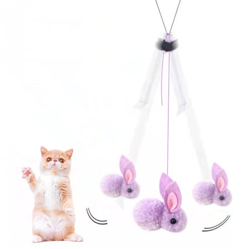 Interactive Cat Toy Hanging Simulation Cat Toy Funny Self-hey Interactive  Toy for Kitten Playing Teaser Wand Toy Cat Supplies
