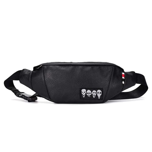 Men's Sport Small Messenger Bag in Black/white