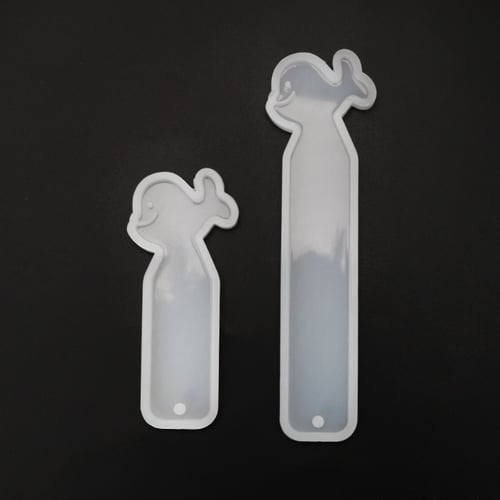 6 Pcs/Set DIY Crafts Crystal Epoxy Resin Mold Rectangle Bookmark