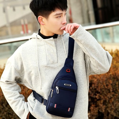 Men's Chest Bag New Fashion Korean-Style Casual Sports Water