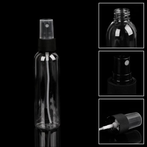 200ml round green travel refillable perfume bottle with black plastic  atomiser spray/mist, glass 200ml perfume container 200ml