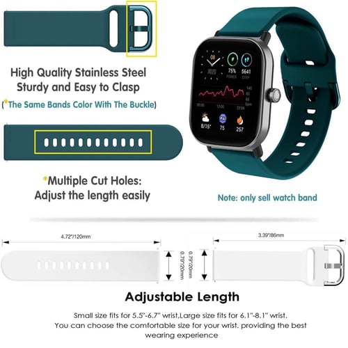 Comprar Pack de 3 correas de silicona para Smartwatch Amazfit GTS3
