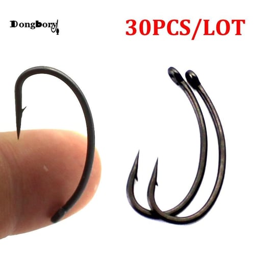 High Carbon Steel Fishing Hook Sharp Barbed Automatic Flip 12 Pcs