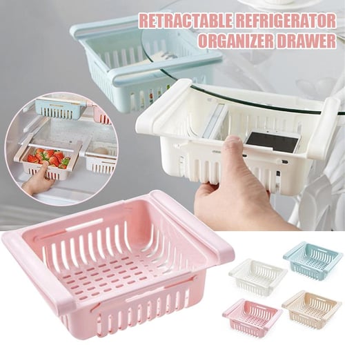 1pc Refrigerator Side Storage Box Organizer, Kitchen Fridge Door