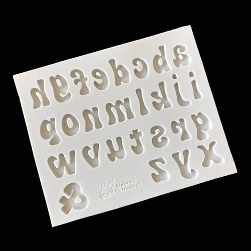 3D Russian Alphabet Silicone Mold Letters Chocolate Molds Cake