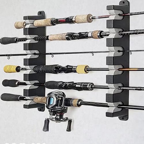Solid High-strength Sturdy Fishing Pole Organizer 6 Rods Wall Mounted  Standing Type Rod Holder for Household - buy Solid High-strength Sturdy  Fishing