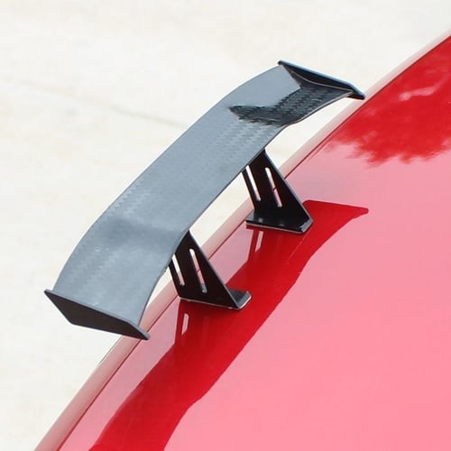 Car Universal Mini Spoiler Tail Wing Carbon Fiber Look Auto