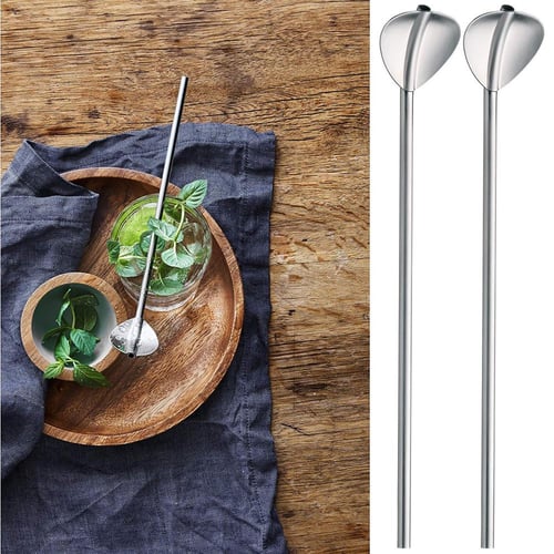 304 Stainless Steel Reusable Straws Set Large Wide 12mm Eco