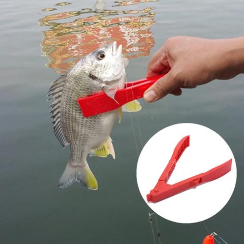 1PC Fish Grabber Plier Controller Practical Fishing Gripper Gear Tool ABS  Grip Tackle Holder Fish Clamp With Adjustable Rope