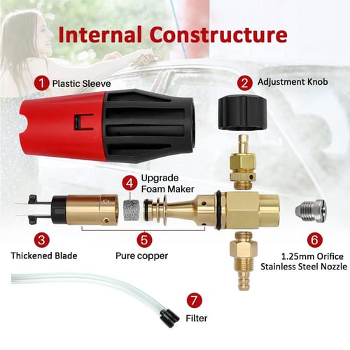 Pressure Washer Snow Foam Lance for Karcher K High Pressure Foam