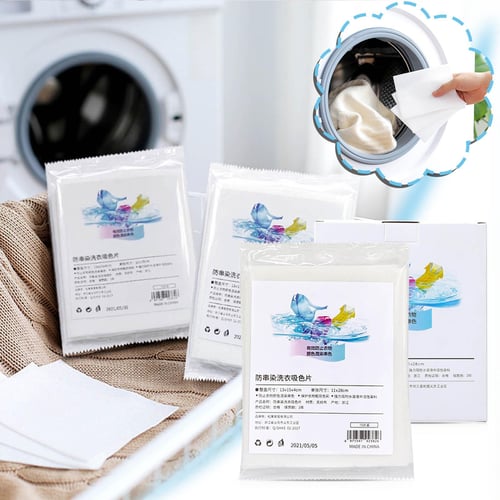 1~5PCS Laundry Detergent Tablet Sheet Washing Wipe Washing Machine Tide  Color Catcher Grabber Sheet Bubble Cloth Anti Dyed Home