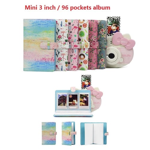 96 Pockets Mini Polaroid Photo Album for Fujifilm Instax Mini Film (Pink) 