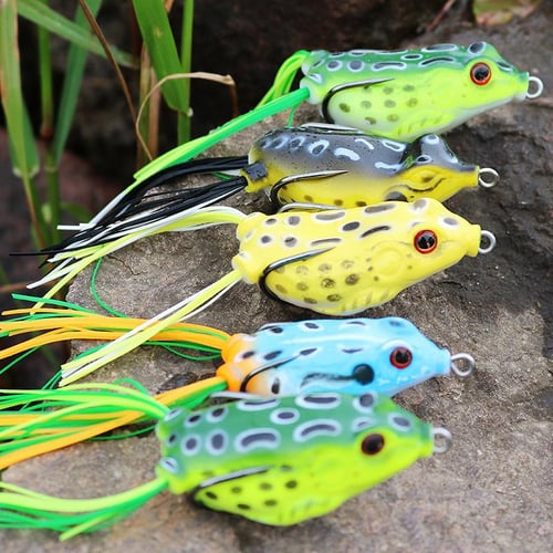 Sogayilang Fishing Lure Soft Bait 5pcs Frog with Box Combo