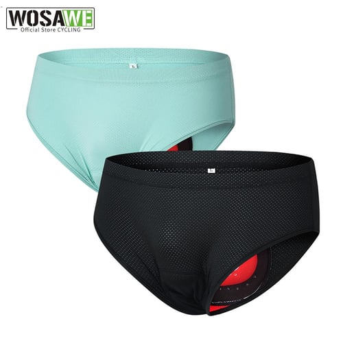 Cheap Cycling Shorts WOSAWE Men Cycling Underwear 5D Gel Padded