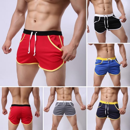 Men's Basketball Shorts Workout Fitness Athletic Shorts Beach Drawstring  Trunks