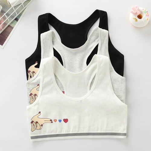 Cotton Training Bras for Teenage Girls Casual Pre-teen Vest Comfort  Teenager Underwear Girls Sport Bras Clothes 8-16 Years Old