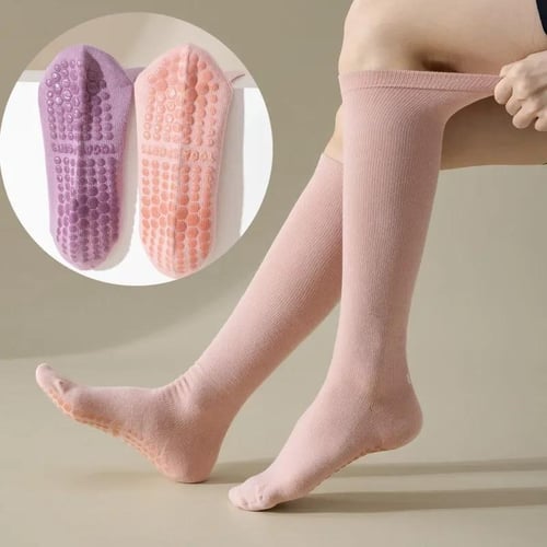 Solid Color Mid-calf Cotton Professional Anti-slip Sports Socks