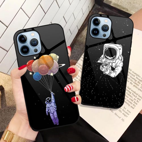 Cute Astronaut Phone Case for iPhone 14 11 12 13 Pro Max Pro