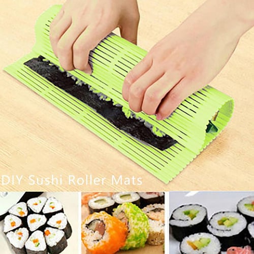 1pc Sushi Rolling Mat For Home Use Diy Sushi Maker Mould For Seaweed Rice  Roll, Non-stick Rice Ball Tool