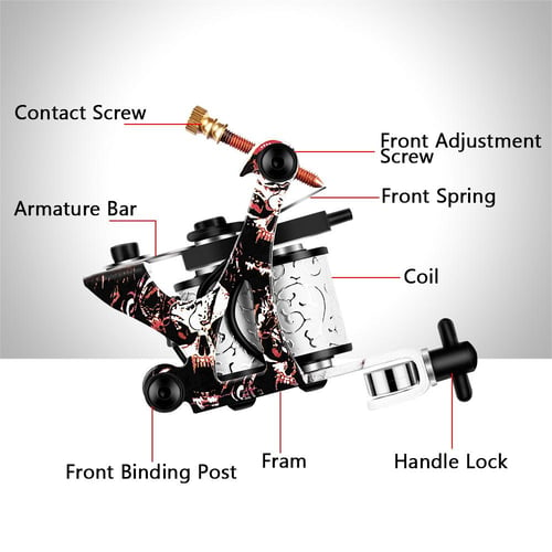 Acquista PHOENIXY Professional Tattoo Kit Tattoo Machine Professional  Tattoo Motor Tattooing Shader & Liner Machine Gun Body Tattoo Machine