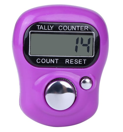 Mini Stitch Marker Row Finger Counter LCD Electronic Digital Display Hand  Tally