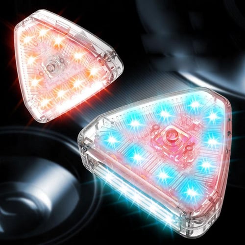 Universal Strobe Lights Anti-collision LED Aircraft Strobe Lights Type-C  Charging Motorcycle Lights 7 Colors with Remote Control