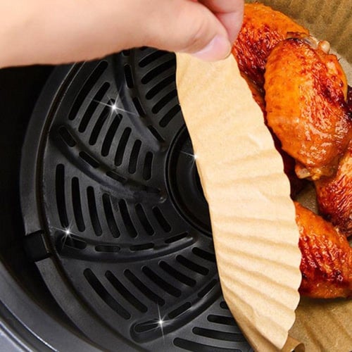 Air Fryer Parchment Paper Liners Round Baking Sheets Non-stick Food Mat For  Oil Absorption, Silicone Coated, Food-grade