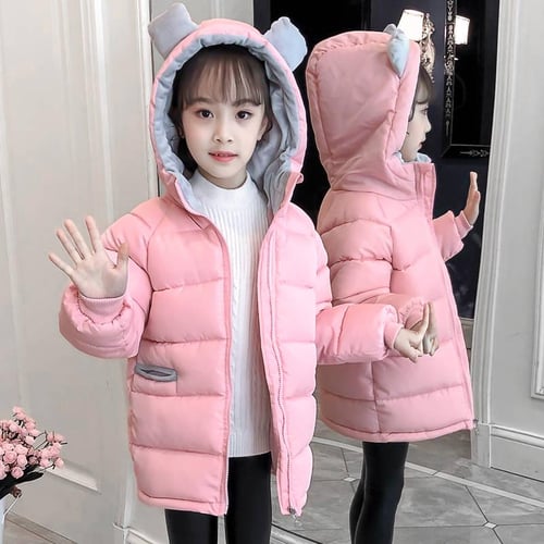 Toddler Baby Kids Girls Winter Windproof Thicken Coat Jacket Warm Fleece  Outwear