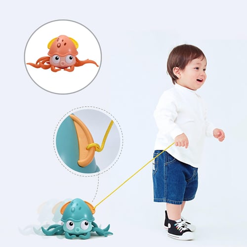 Bath Toy Magnetic Fishing Games Wind-up Swimming Whales Water
