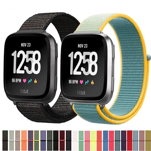 Nylon Strap for Fitbit Charge 5 Smart Watch Sports Nylon Weave Loop  Bracelet Wristband Correa Pulsera for fitbit Charge 5 Band - Rainbow