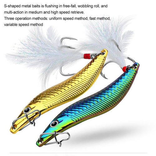 Fishing Lure Long-casting S-type Leech Metal Sequins Fake Bait Fishing  Tackle Accessories For - buy Fishing Lure Long-casting S-type Leech Metal