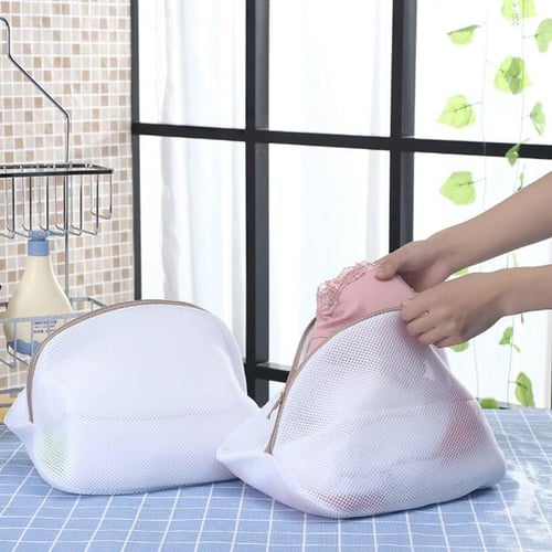2Pcs Mesh Laundry Bags with Zippers Anti-Static Ideal for Shoes
