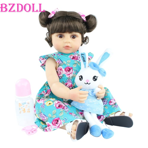 22 Inch Full Silicone Body Reborn Baby Bath Doll Toys 55 Cm Real