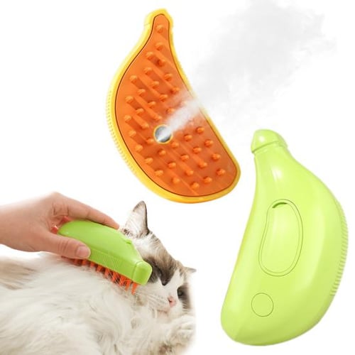 3-in-1 Banana Pet Massage Comb Soft Round-end Bristle Fast Foaming Spray  Bath De-Float Hair Cleaning Pet Hair Brush - buy 3-in-1 Banana Pet Massage  Comb Soft Round-end Bristle Fast Foaming Spray Bath