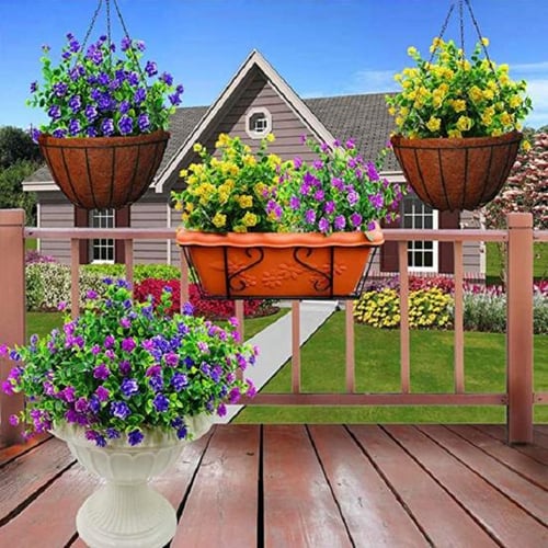 2Pcs Artificial Flowers Long-lasting Vibrant Realistic Faux Plants for Home Garden  Outdoor Decoration - buy 2Pcs Artificial Flowers Long-lasting Vibrant Realistic  Faux Plants for Home Garden Outdoor Decoration: prices, reviews