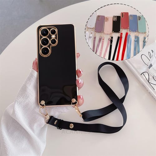 Retro Style Leather Square Gold Plated Case for iPhone 14 13 12 11 Pro Max  XS XR X 8 7 6 Plus Samsung S23 S22 S21 S20 S10 Note20 Note10 A73 A53 A52  A42 A32