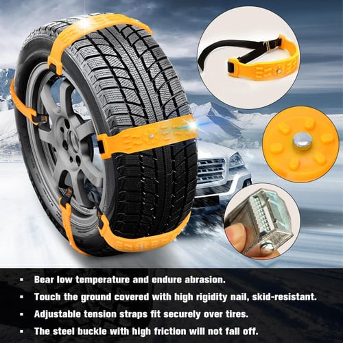 1pcs Universal Car Snow Chain Winter Tire Wheel Wear-resistant