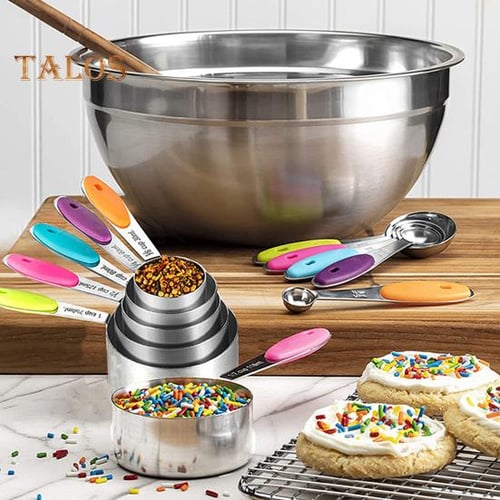 5Pcs/set Kitchen Measuring Spoon Teaspoon Coffee Sugar Cups Baking Cooking  Tools