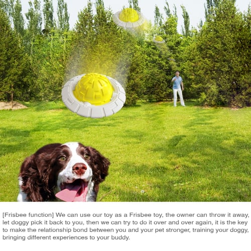 Dog Toys for Aggressive Chewers Irregular Squeaky Dog Toy Outdoor Flying Disc Interactive Training Toy Dog Teeth Grinding Ball