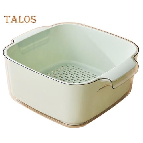 1pc Double-layer Household Thickened Draining Basket